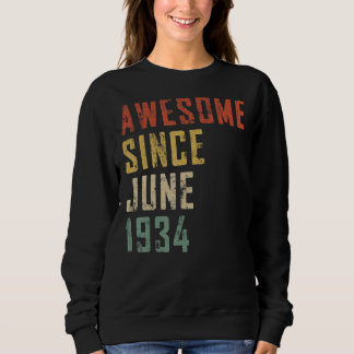 Mens 88 Years Old Awesome Since June 1934 88th Bir Sweatshirt