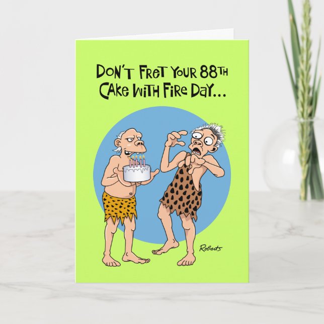 Men's 88th Birthday Card Humor (Front)