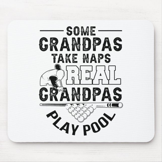Mens 8 Ll Eight Ll - Funny Pool Billiards  Mouse Pad (Front)