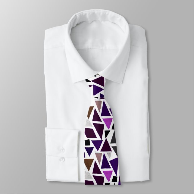 Men's Abstract Design Tie (Tied)