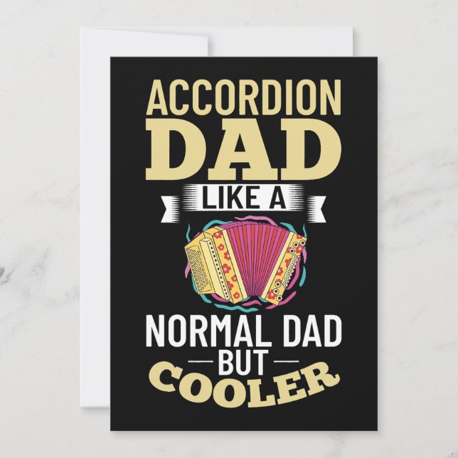 Mens Accordion Music Instrument Player Beginner Le Invitation (Front)