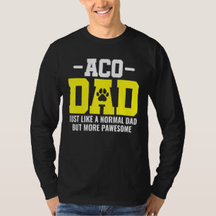 Mens Aco Dad Father's Day Dog Catcher Animal Contr T-Shirt