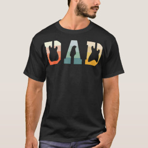 Mens Acoustic Guitar Dad Guitarist Musical Instrum T-Shirt