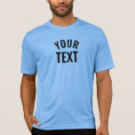 Mens Activewear Sport-Tek Competitor Carolina Blue T-Shirt<br><div class="desc">Add Your Text Name Here Modern Elegant Template Men's Activewear Sport-Tek Competitor Carolina Blue T-Shirt.</div>