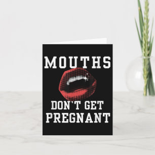 Mens Adult Humour Quote About Oral Card