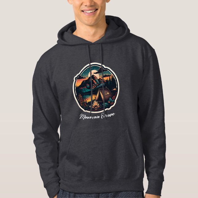 Men's Adult Pullover Hoodie  (Front)