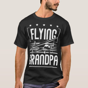 Mens Aeroplane Aviation Design for a Flying Grandp T-Shirt