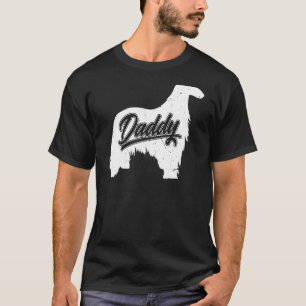 Mens Afghan Hound Daddy Dog Owner Papa Fathers Of  T-Shirt