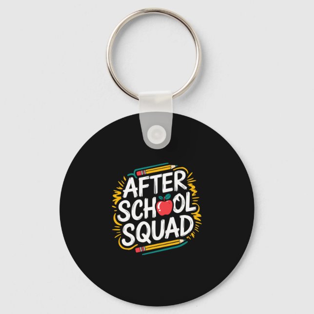 Mens after school program teaching and team after key ring (Front)