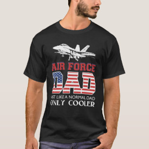 Mens Air Force Dad-Stars and Stripes Veteran Desig T-Shirt