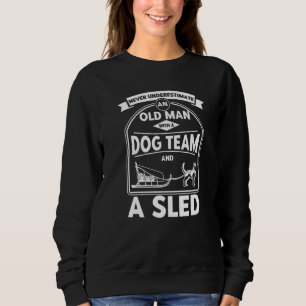 Mens Alaska Husky Sledding Sled Dog Racing Dog Sle Sweatshirt