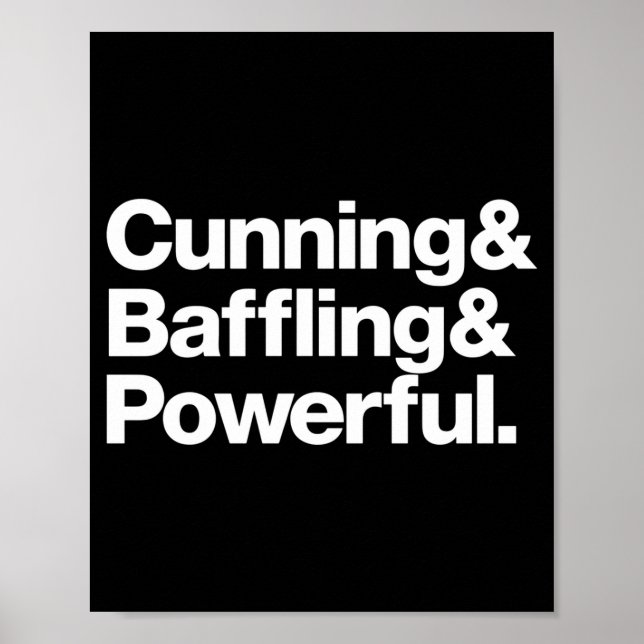 Mens alcoholics anonymous aa na sober cunning poster (Front)