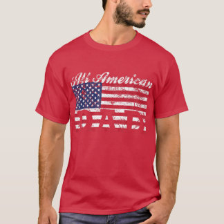 Mens All American Dad American Flag Fathers Day G T-Shirt