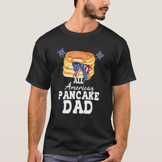 Mens All American Pancake Dad Men T-Shirt (Front)