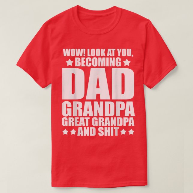 Mens Always thankful to be a dad grandpa grandfath T-Shirt (Design Front)