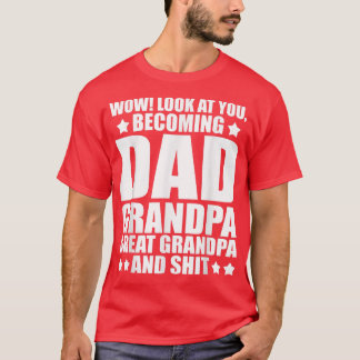 Mens Always thankful to be a dad grandpa grandfath T-Shirt