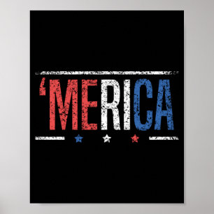 Mens America Aamerica Patriotic Independence Usa Poster