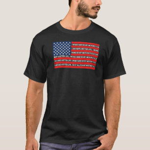 Mens American Flag Motorcycle  Funny Motorcyclist  T-Shirt