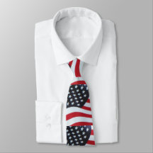 Men's American Flag Necktie
