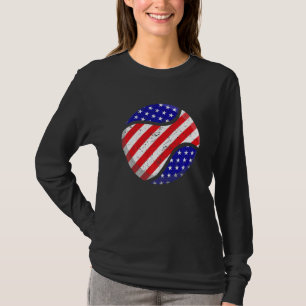 Mens American Flag Tennis July 4th Usa Men Women K T-Shirt