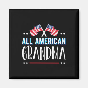 Mens american grandma 4th of july women girls usa magnet