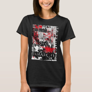 Mens Anarchy Tea in Grunge Rebel Rock Graffiti Str T-Shirt