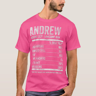 Mens Andrew Nutrition Personalised Name  Funny Nam T-Shirt