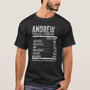 Mens Andrew Nutrition Personalized Name   Name Fac T-Shirt