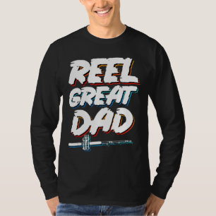 Mens Angel Papa Reel Great Dad T-Shirt