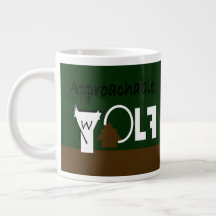 Men's Approachable Wolf  Mug Ft. Graphics by J.H.T