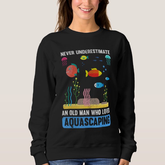 Mens Aquascaper The Fish Keeper Aquascaping Sweatshirt (Front)