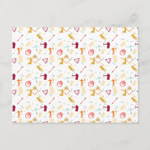 Men's Archery - Boys Bow and Arrow Pattern Postcard