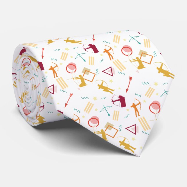 Men's Archery - Boys Bow and Arrow Pattern Tie (Rolled)
