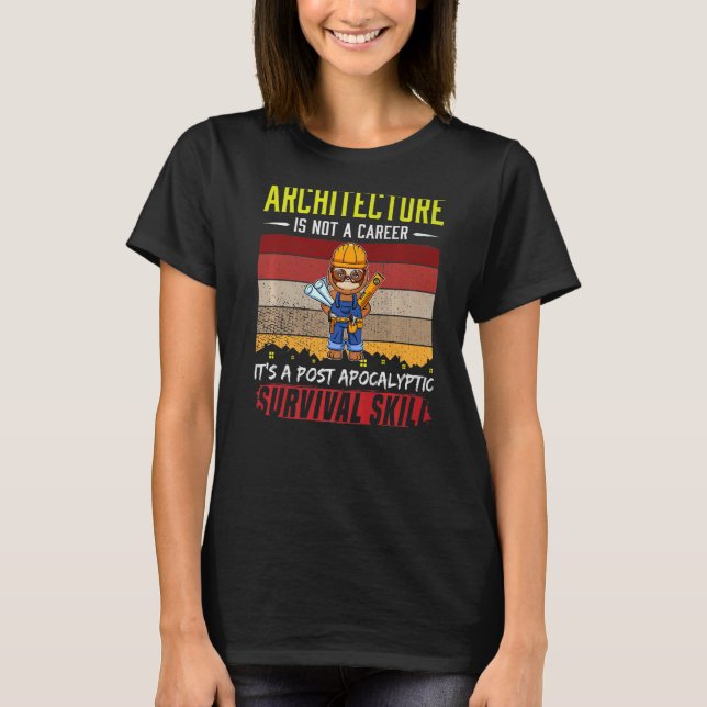 Mens Architect Not A Career Technical Drawer Draug T-Shirt (Front)