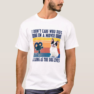 Mens As Long As The Dog Lives Frenchie Funny Dog L T-Shirt
