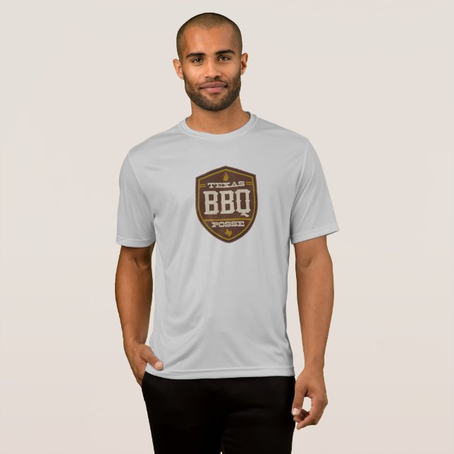 Men's Athletic T-Shrit - Texas BBQ Posse Logo T-Shirt (Front Full)