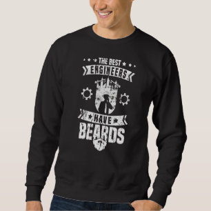 Mens Audio Sound Engineer Beard Music Producer St Sweatshirt