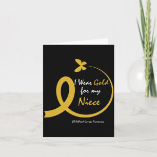 Mens Aunt Uncle Wear Gold For Niece Childhood Card