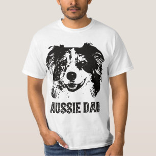Mens Aussie Dad - Australian Shepherd Dog Dad  T-Shirt