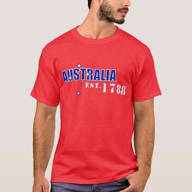 Mens Australia, Est. 1788 T-Shirt (Front)