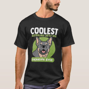 Mens Australian Cattle Dog Grandpa Dog Owner Heele T-Shirt