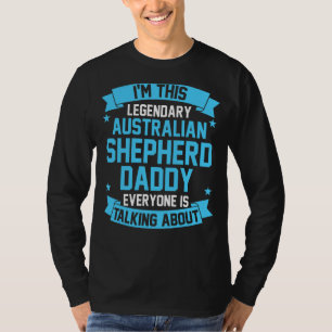 Mens Australian Shepherd Dad T-Shirt