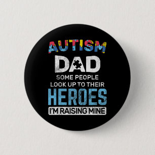 Mens Autism Dad Autism Awareness Autistic Spectrum 6 Cm Round Badge