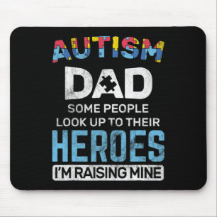 Mens Autism Dad Autism Awareness Autistic Spectrum Mouse Pad