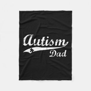 Mens Autism Dad Gifts Autism Awareness Gift Fleece Blanket