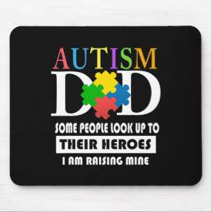Mens Autism Dad Mouse Pad
