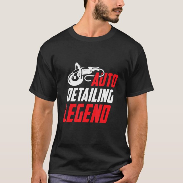 Mens Auto Detailing Legend Car Detailer Polishing  T-Shirt (Front)