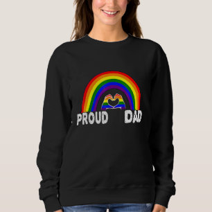Mens Awesome Proud Dad Trans Pride Lgbtq Rainbow F Sweatshirt
