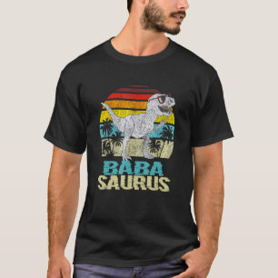 Mens Babasaurus T Rex Dinosaur Baba Saurus Family  T-Shirt