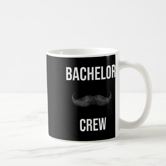 Mens Bachelor Crew Groom Bride Evening Bachelorett Coffee Mug (Right)